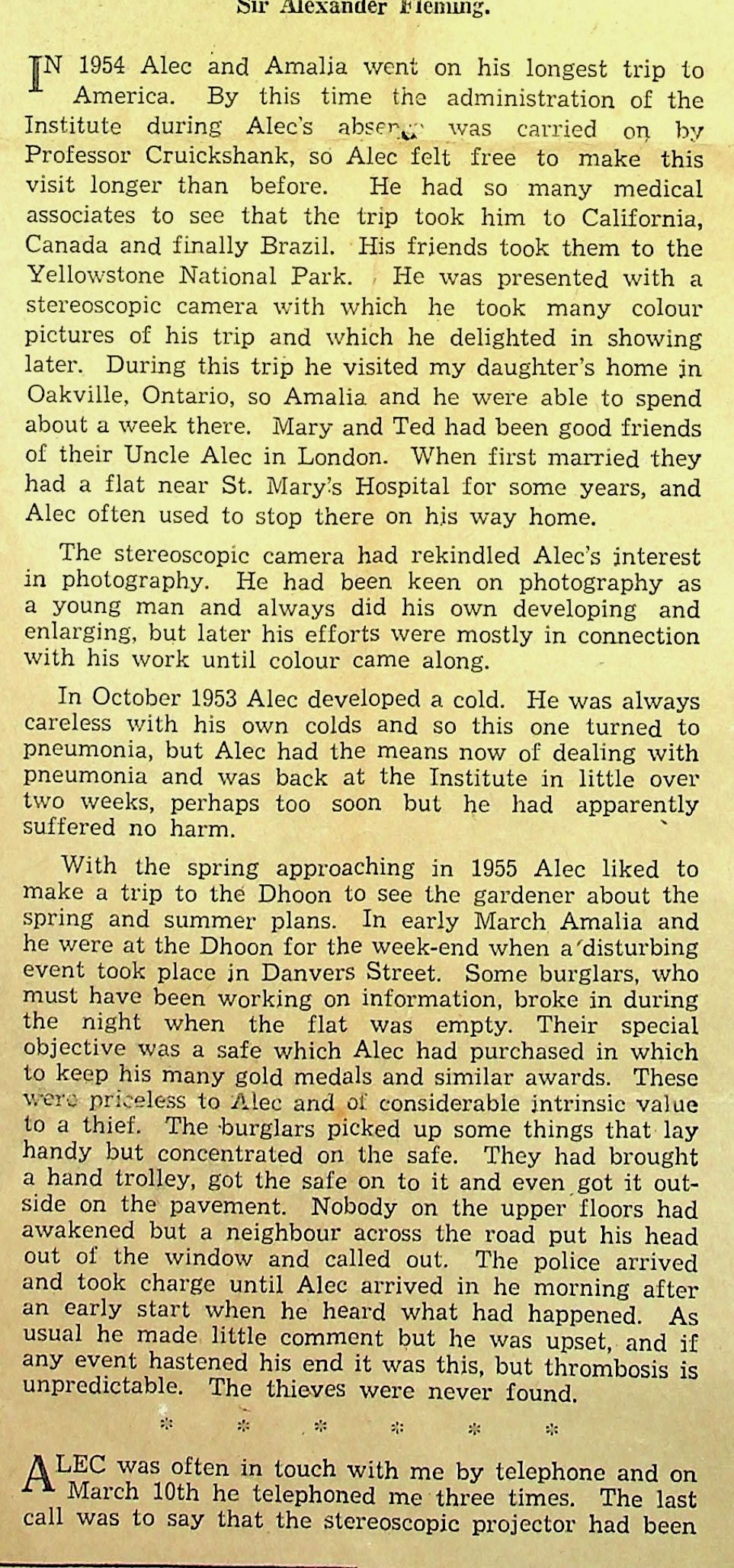 Section 1 of Robert Fleming article 19
